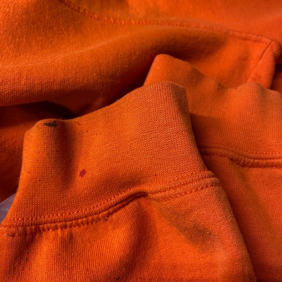 Gildan Heavy Sweater Men XL Orange Hoodie Sweatshirt TDL Trust Dedicate Love - Picture 10 of 13